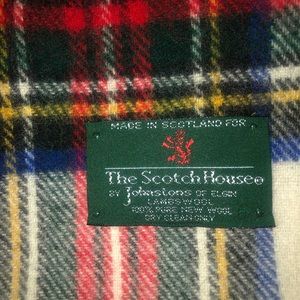 New The Scotch House lambs wool royal Stewart Tartan plaid scarf.